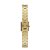 Relógio Seculus Feminino Analógico Mini Retangular Bracelete Rígido Dourado Vidro Facetado 39000LPSVDB1 - Imagem 6
