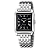Relógio Casio Masculino Analógico Estilo Tank Aço Prata Fundo Preto Romanos 31,5mm MTP-B190D-1BVDF - Imagem 1