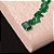 Colar Esmeralda Natural 7x9 corrente elos Cart Ouro18k - Imagem 5