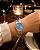 Relógio Orient Feminino Analógico Eternal Aço Prata Fundo Azul Sky Blue Calendário FBSS1206 A2SX - Imagem 4