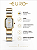 Relógio Euro Feminino Analógico Joia Lux Hexagonal Bicolor Prata Dourado 20mm EU2035ZBA/5K - Imagem 3
