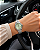 Relógio Orient Feminino Analógico Aço Prata Mostrador Verde Com Cristais 32mm FBSS0158 F3SX - Imagem 2
