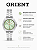 Relógio Orient Feminino Analógico Aço Prata Mostrador Verde Com Cristais 32mm FBSS0158 F3SX - Imagem 3