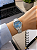 Relógio Orient Feminino Analógico Aço Prata Mostrador Azul Sunray 32mm FBSS0136 A2SX - Imagem 3