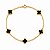 Pulseira Trevo Onix Ouro18K - Imagem 4