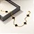 Pulseira Trevo Onix Ouro18K - Imagem 2