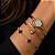 Pulseira Trevo Onix Ouro18K - Imagem 3