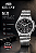 Relógio Orient Masculino Analógico Neo Vintage Cronógrafo Solartech Aço Prata Fundo Preto 43mm MBSSC266 G1SX - Imagem 4