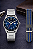 Relógio Orient Masculino Prata Fundo Azul Dupla Pulseira Clássico Aço MBSS1452 D2SX Original - Imagem 3