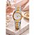 Relógio Orient Feminino Automático 3 Estrelas Bicolor Prata Dourado 559EB3NH B1SK Original - Imagem 8