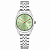 Relógio Orient Feminino Analógico Eternal Aço Prata Mostrador Verde Calendário 32mm FBSS1206 F2SX - Imagem 1