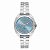 Relógio Orient Feminino Analógico Aço Prata Mostrador Azul Com Cristais 32mm FBSS0158D3SX - Imagem 1