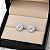Brinco Ponto de Luz 6mm Cravejado Moissanite Prata 925 com Ródio - Imagem 3