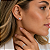 Brinco Ponto de Luz 4,75mm Cravejado Moissanite Prata 925 com Ródio - Imagem 2