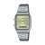 Relógio Casio Vintage Prata Fundo Dourado Ana-Digi AQ-230A-9A Original - Imagem 1