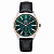Relógio Orient Masculino Automático Special Calibers Small Seconds Preto Rose Fundo Verde Couro YN6MC035 E3PX - Imagem 1