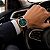 Relógio Orient Masculino Automático Special Calibers Small Seconds Preto Rose Fundo Verde Couro YN6MC035 E3PX - Imagem 2