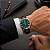 Relógio Orient Masculino Automático Special Calibers Small Seconds Preto Rose Fundo Verde Couro YN6MC035 E3PX - Imagem 3