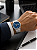 Relógio Orient Solartech Masculino Aço Prata Fundo Azul Bracelete Integrado 42mm MBSS1503 D2SX - Imagem 2