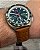 Relógio Orient Masculino Aço Calendário Perpétuo Safira 42mm Verde Sunray MBSCC070 E1MX - Imagem 2