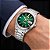 Relógio Orient Masculino Automático 3 Estrelas Prata Fundo Verde 469WA3NHE1SX Original - Imagem 5