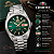 Relógio Orient Masculino Automático 3 Estrelas Prata Fundo Verde 469WA3NHE1SX Original - Imagem 5