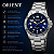 Relógio Orient Masculino Prata Azul 43mm MBSS1155A - Imagem 3