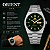 Relógio Orient Automático Aço Prata Verde 42mm 469SS087E1SX - Imagem 4