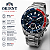 Relógio Orient Masculino Analógico Solar Elite Sea Aço Safira Mostrador Pepsi MBSSC288DVSX - Imagem 3