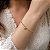 Pulseira Elo Português 2,5mm Pingente Coração Ouro 18K - Imagem 2