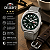 Relógio Orient 3 Estrelas F49SS023 E1SX Verde  Pulseira Couro Extra - Imagem 4