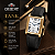 Relógio Orient GGSC1002 B3PX Retangular Dourado Safira Couro Preto - Imagem 3