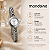Relógio Mondaine Feminino Analógico Pequeno Delicado Aço Prata 99857L0MVNM2 - Imagem 3
