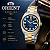 Relógio Orient Masculino Automático Aço Inoxidável Fundo Azul YN6TT004 D1SK - Imagem 4