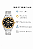 Relógio Orient Masculino Automático Heritage Bicolor Safira Preto YN6TT014 P1SX Original - Imagem 2
