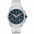Relógio Orient MBSSC294 E2SX Cronógrafo Prata Verde 42mm - Imagem 1
