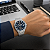 Relógio Orient Masculino SolarTech Bracelete Integrado Aço Fundo Azul 40mm MBSSC295 D1SX - Imagem 2