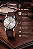 Relógio Technos Masculino Prata Clássico Pulseira Couro Marrom 2115MPP/1K Original - Imagem 2