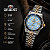 Relógio Orient YN6TT023 A1SK Automático Bicolor Safira 39mm - Imagem 3
