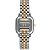 Relógio Seculus Feminino Bicolor Aço Quadrado Minimalista Prata e Dourado 3ATM 44284LPSVBS2 - Imagem 2