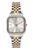 Relógio Seculus Feminino Bicolor Aço Quadrado Minimalista Prata e Dourado 3ATM 44284LPSVBS2 - Imagem 1