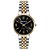 Relógio Feminino Seculus 77267LPSVBS3 Bicolor Aço Prata e Dourado Mostrador Preto Original - Imagem 1