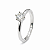 Anel Solitário 5mm Moissanite Prata 925 com Ródio - Imagem 1