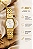 Relógio Euro Feminino Dourado Caixa Hexagonal Geométrico 26mm EU2035ZAD4K - Imagem 3