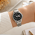 Relógio Orient Feminino Clássico Aço Prata Fundo Preto 34mm FBSS1159P2SX - Imagem 4