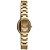 Relógio Seculus Feminino Dourado Oval Lady Luxo Aço - Imagem 3