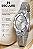 Relógio Seculus Feminino Clássico Prata Caixa Oval 23mm 44275L0SVNA2 Original - Imagem 4