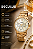 Relógio Seculus Feminino Dourado Fundo Madrepérola 40mm 44144LPSVDS1 - Imagem 5