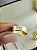 Aliança Reta Friso Lateral com Moissanite Borda Chanfrada 6mm Ouro 18K - Imagem 4