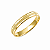Aliança Reta Borda Chanfrada 4mm Ouro 18K - Imagem 1